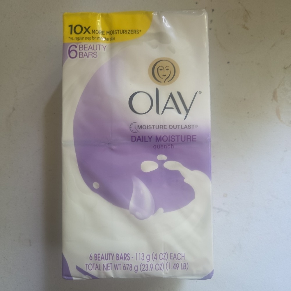 Olay Moisture Outlast Quench Beauty Bar - 4 Oz Ea, 6 Count NEW